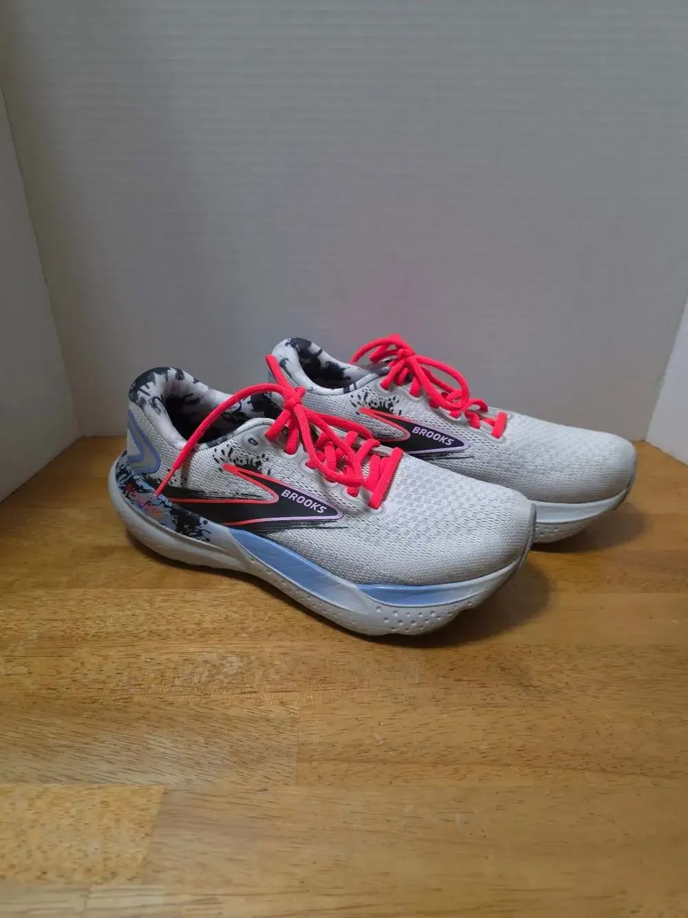 Women's Brooks Glycerin 21 Running Shoes Oyster Black Orchid Bouquet
